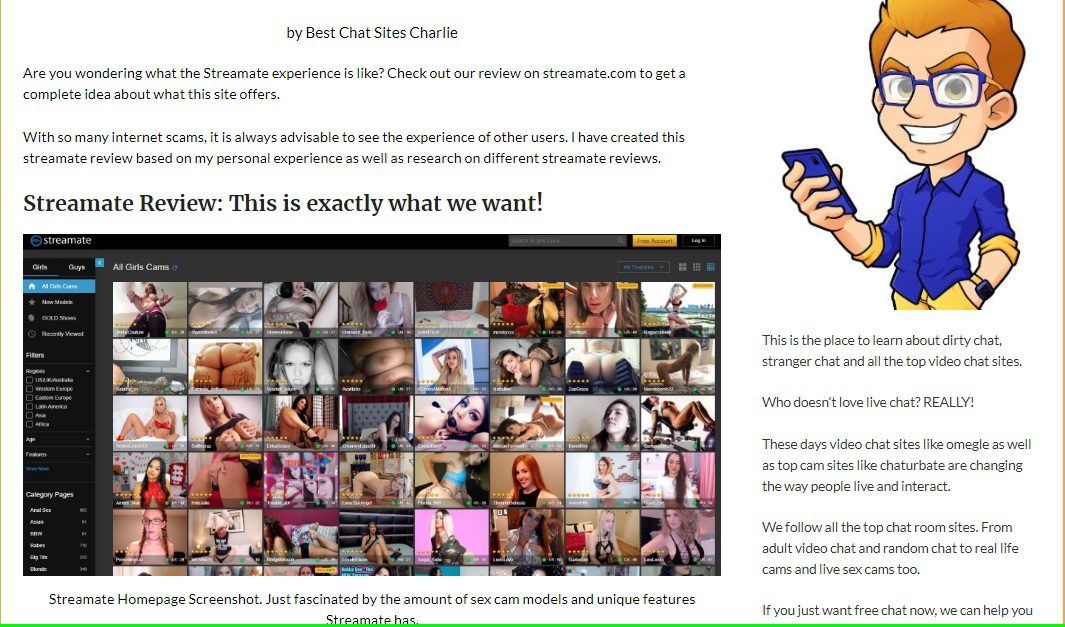 Chat Site Charlie Streamate Review
