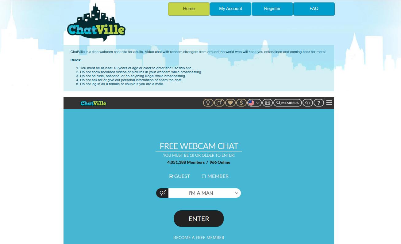 Chatville Home Page Screenshot